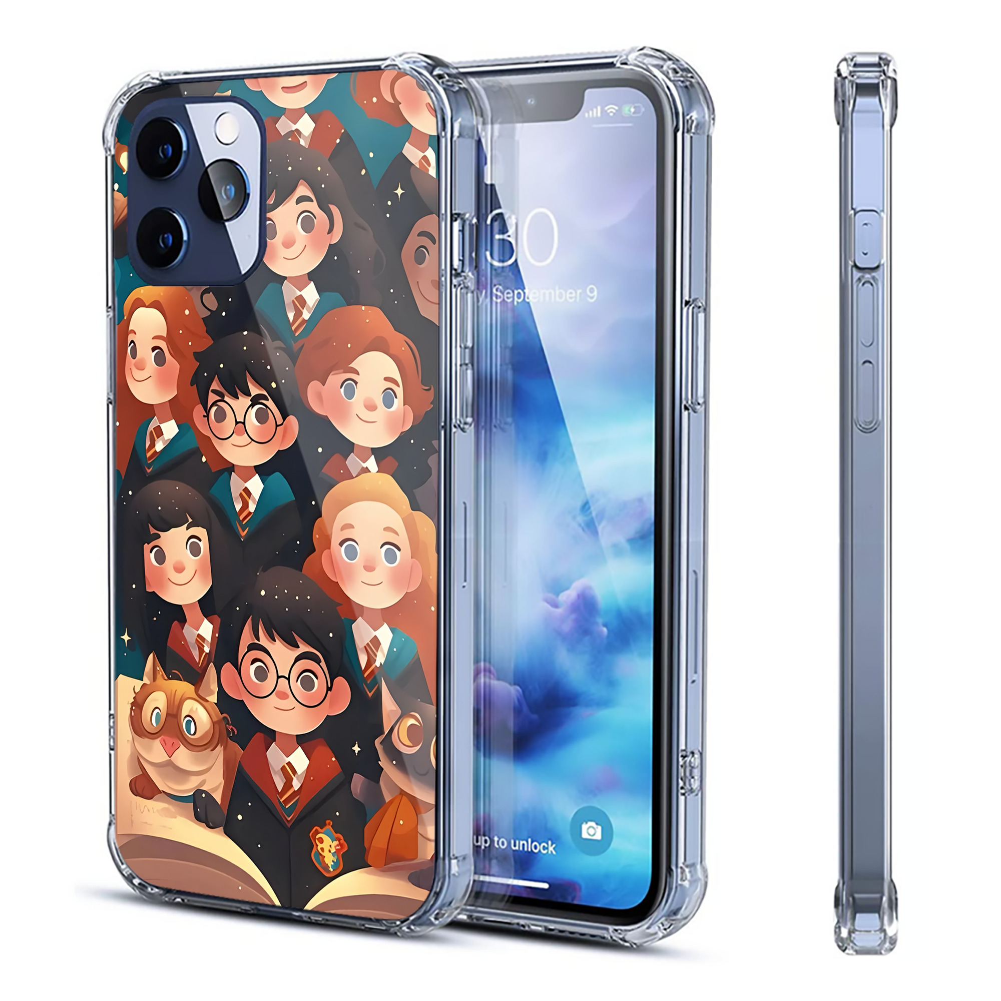 （画像用） Harry Potter ハリー・ポッターシリーズ 【iPhone 12シリーズ対応】透明スマホケース（クリアソフトケース）